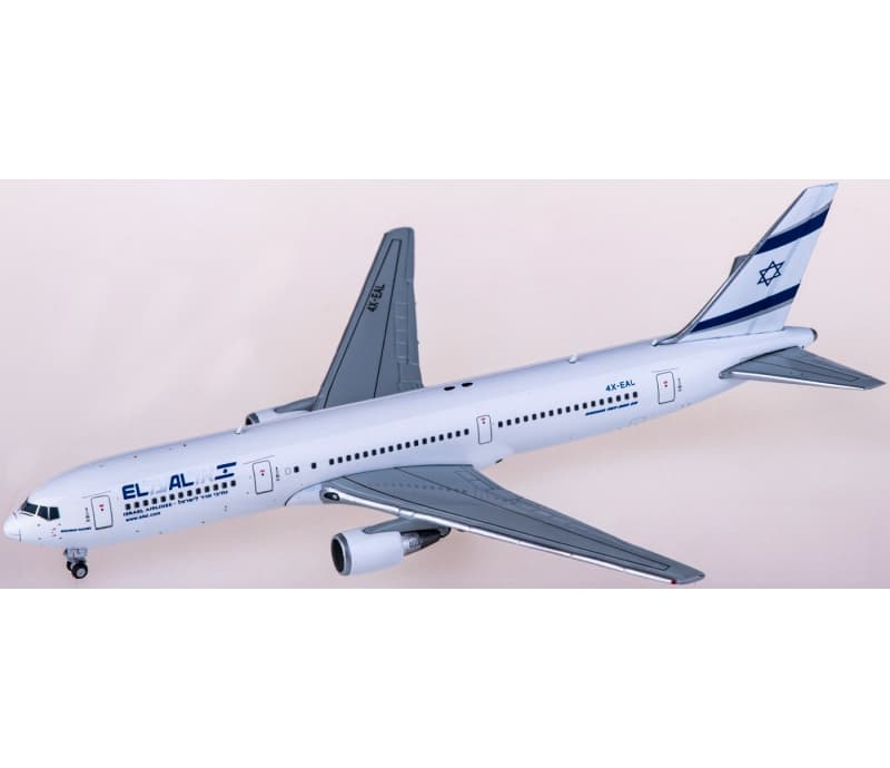 JC Wings El Al Boeing 767-300ER 4X-EAL 1:400 Aircraft Pre-built  Airliner Model Display