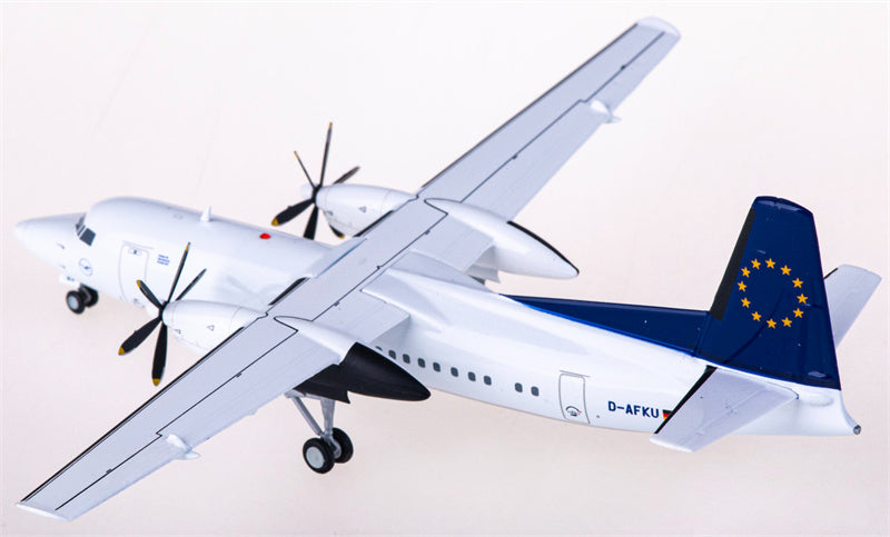 JC Wings Lufthansa for Fokker 50 D-AFKU 1:200 Airplane Pre-built  Airliner Model Display