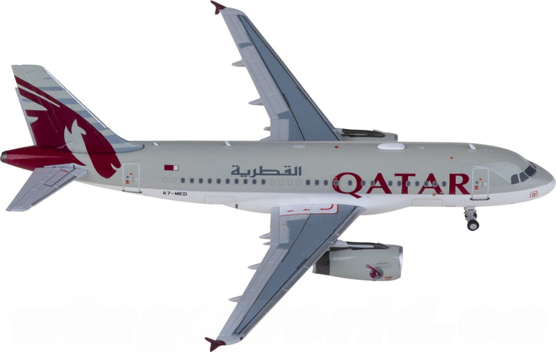 NG Models Qatar Amiri Flight ACJ Airbus 319 A7-MED 1:400 Diecast Model view 1