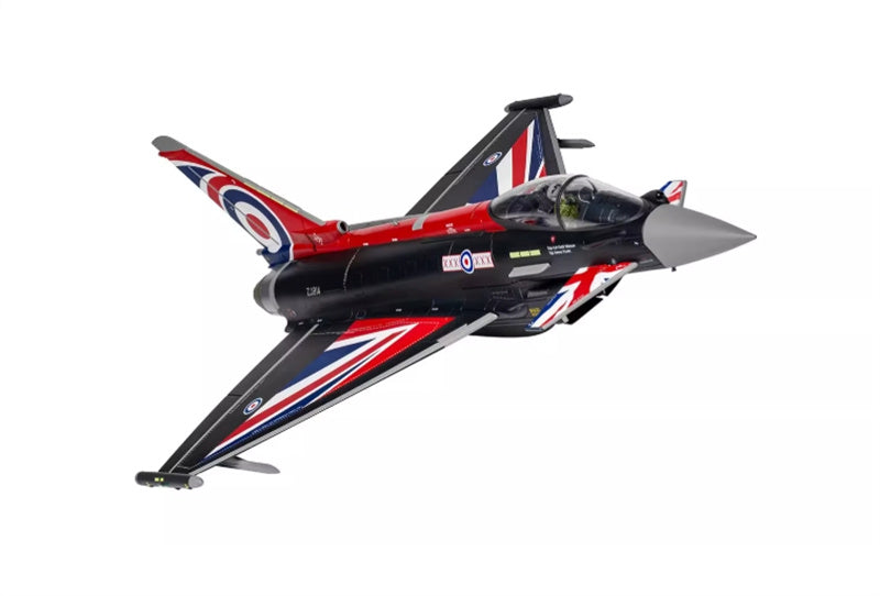 CORGI Eurofighter Typhoon FGR4 Blackjack RAF Coningsby 2022 RAF Typhoon Display 1:48 Airplane Pre-built Model