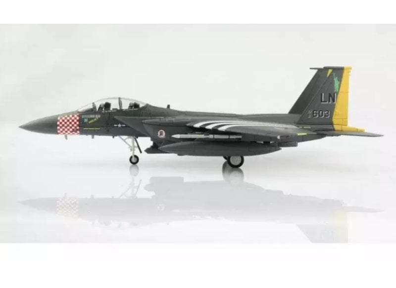 HOBBY MASTER F-15E "75th D-Day Anniversary scheme" 91-0603, 494th FS, RAF Lakenheath, June 2019 (Yellow tail) 1:72 Aircraft Pre-built Model