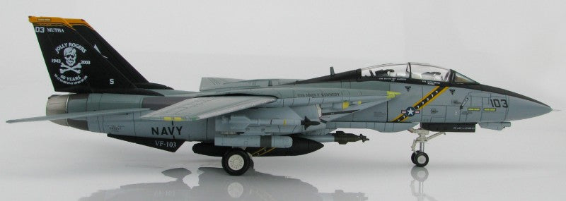 HOBBY MASTER US Navy F-14B VF-103 Jolly Rogers 1:72 Model 2004 USS J. F. Kennedy 60th Anniversary AA103 / 163217