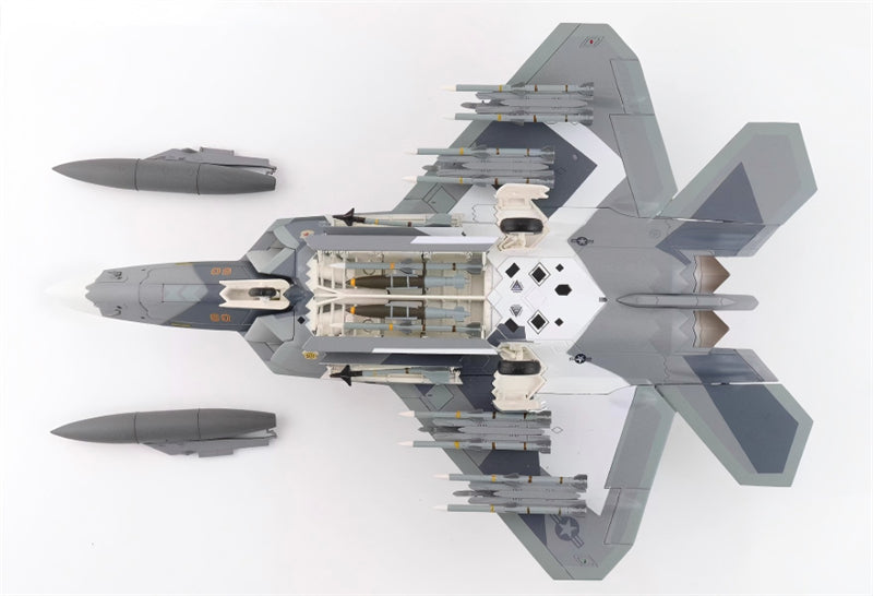 HOBBY MASTER USAF F-22 Raptor 57th WG 1:72 Model Splinter Camouflage fictitious scheme Red 09