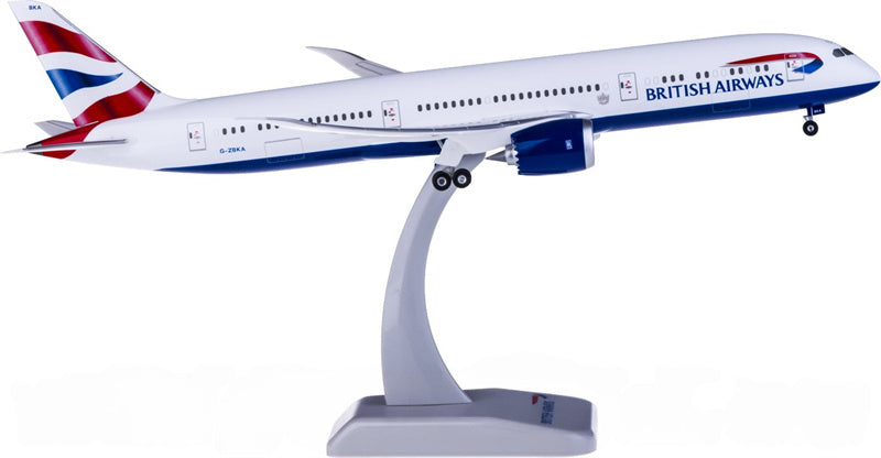 Hogan British Airways for Boeing 787-9 G-ZBKA 1:200 Aircraft Pre-built  Airliner Model Display