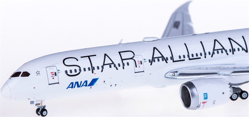 JC Wings ANA Boeing 787-9 Dreamliner JA899A Star Alliance Flaps Down 1:400 Diecast Model view 4