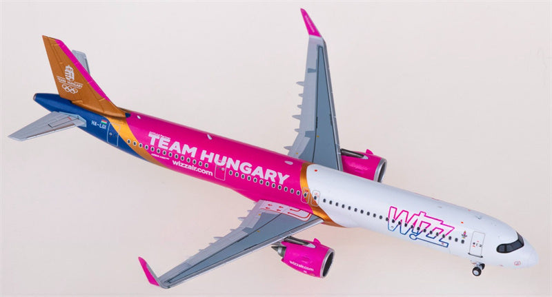 NG Models Wizz Air Airbus A321neo HA-LGI 1:400 Aircraft Pre-built  Airliner Model Display