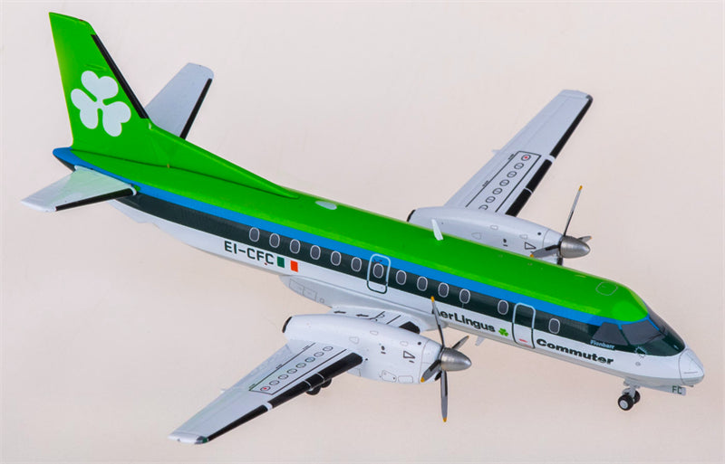 JC Wings Aer Lingus for Saab 340B EI-CFC 1:200 Airplane Pre-built Airliner Model Display