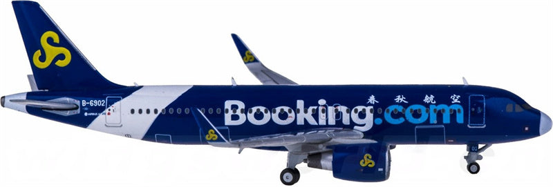 JC Wings Spring Airlines Airbus A320 B-6902 Booking 1:400 Diecast Model view 3