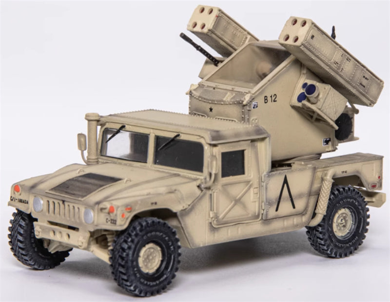 T-MODEL Hummer Air Defense System Frontline Area Air Defense US Saudi Arabia 1991 1:72 Tank Pre-built Model