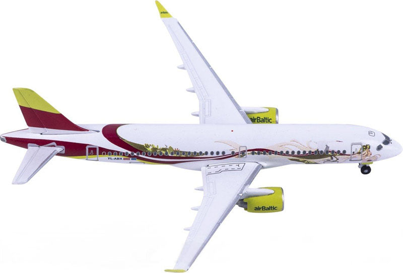 Herpa AirBaltic Airbus A220-300 YL-ABX 1:500 Diecast Model view 3