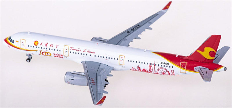 JC Wings Tianjin Airlines Airbus A321 B-302X 1:400 Diecast Model view 4