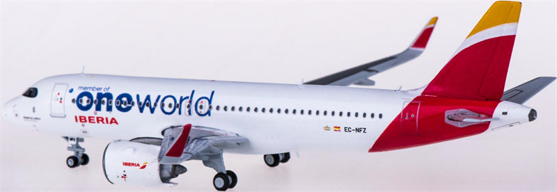 JC Wings Iberia Airbus A320neo EC-NFZ member of oneworld 1:400 Diecast Model view 2