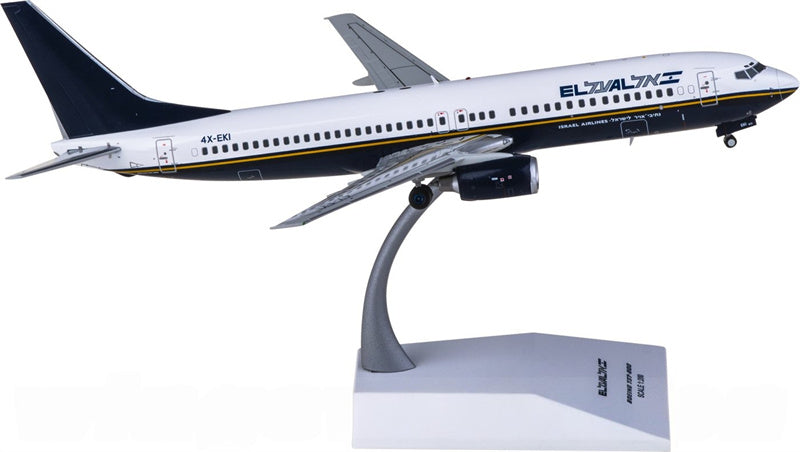 JC Wings 1:200 El Al Boeing 737-800 4X-EKI Diecast Model view 2