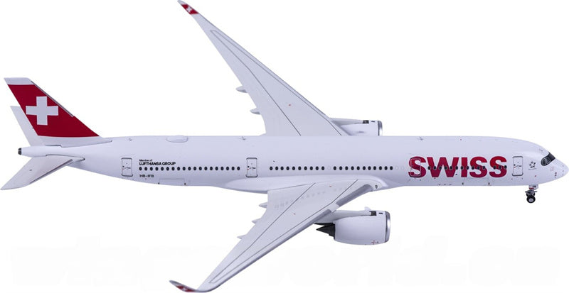NG Models Swiss Airbus A350-900 HB-IFB regular version 1:400 Diecast Model view 3