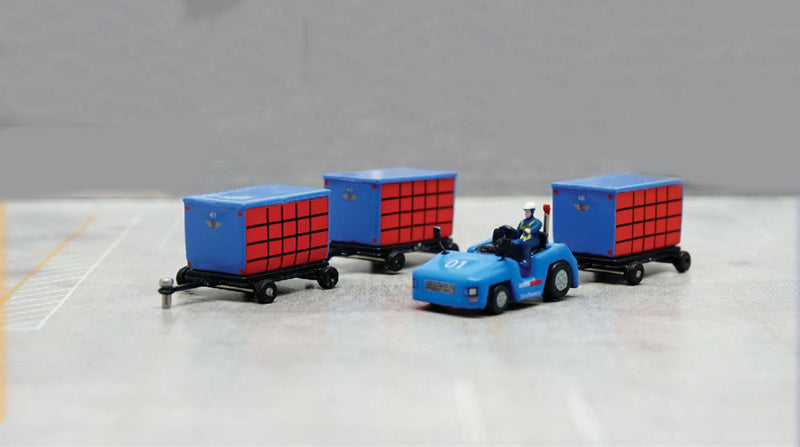 Fantasy Wings SouthWest Cargo Cart Set 1:200 Accessory Pre-built  Airliner Model Display