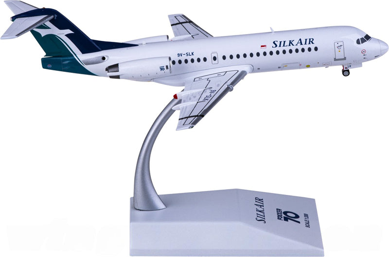 JC Wings SilkAir Fokker 70 9V-SLK 1:200 Diecast Model view 1