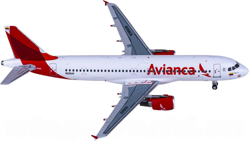 NG Models Avianca for Airbus A320 N281AV 1:400 Airplane Pre-built Airliner Model Display