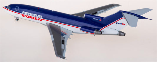 JC Wings FedEx Express for Boeing 727-100 N115FE 1:200 Airplane Pre-built  Airliner Model Display