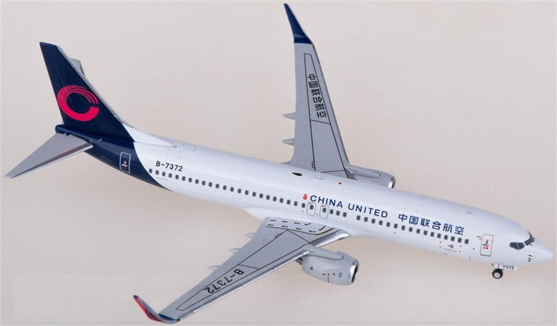 NG Models China United Airlines Boeing 737-800 B-7372 1:400 Diecast Model view 3