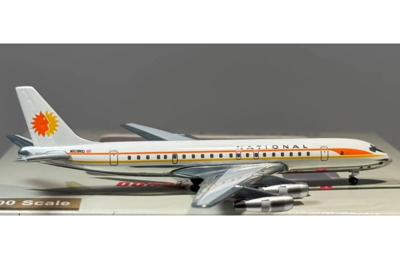 AeroClassics National Airlines Douglas DC-8-54 N108RD 1:400 Aircraft Pre-built  Airliner Model Display
