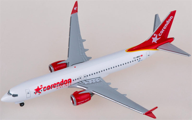 Herpa Corendon Airlines for Boeing 737 MAX 8 TC-MKS 1:500 Airplane Pre-built Airliner Model Display