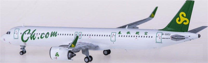 JC Wings 1:400 Spring Airlines Airbus A321neo B-30EU Diecast Model view 1