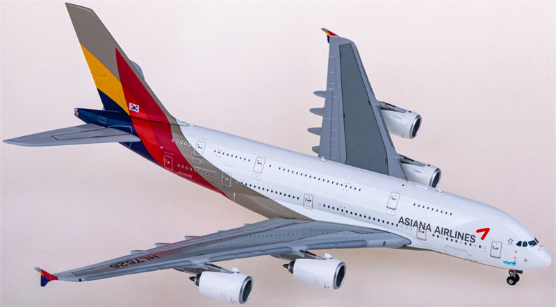 JC Wings Asiana for Airbus A380 HL7626 1:400 Airplane Pre-built  Airliner Model Display