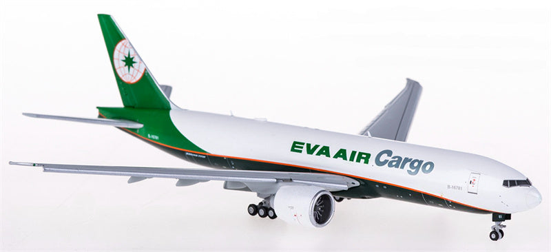 JC Wings EVA Air Cargo Boeing 777-200 B-16781 Flaps Down 1:400 Diecast Model view 1