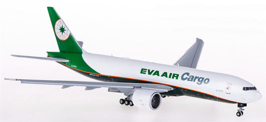 JC Wings EVA Air Cargo Boeing 777-200 B-16781 Flaps Down 1:400 Diecast Model view 1