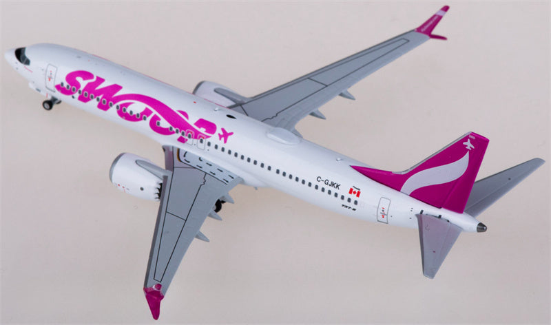 NG Models Swoop Airlines for Boeing 737 MAX 8 C-GJKK 1:400 Airplane Pre-built  Airliner Model Display