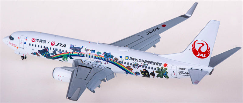 JC Wings Japan Transocean Air Boeing 737-800 JA11RK Flaps Down 1:200 Diecast Model view 2
