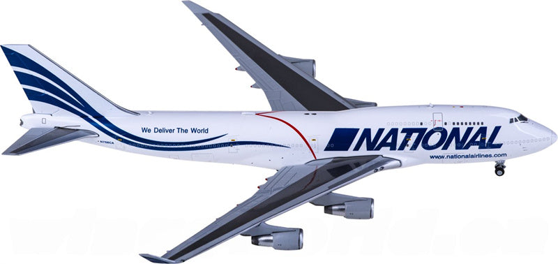 JC Wings National Airlines Boeing 747-400BCF N756CA 1:400 Diecast Model view 1