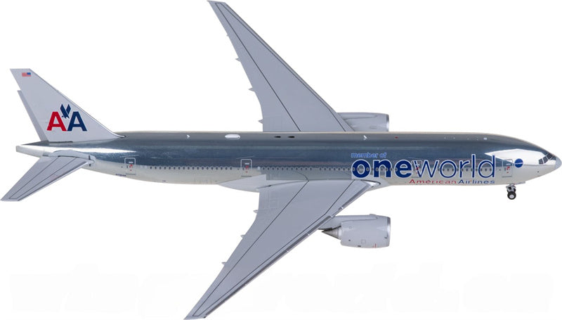 NG Models American Airlines Boeing 777-200ER N791AN member of oneworld 1:400 Diecast Model view 1