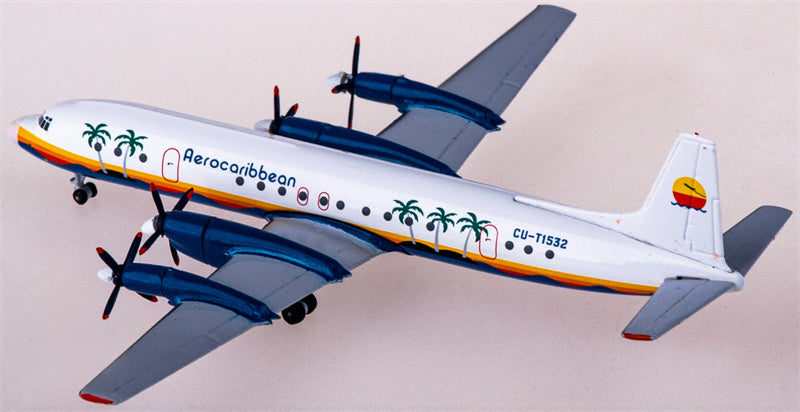 AeroClassics Aero Caribbean Ilyushin Il-18 CU-T1532 1:400 Diecast Model view 3