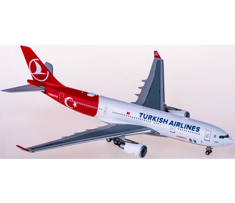 NG Models Turkish Airlines Airbus A330-200 TC-JNB 1:400 Aircraft Pre-built  Airliner Model Display