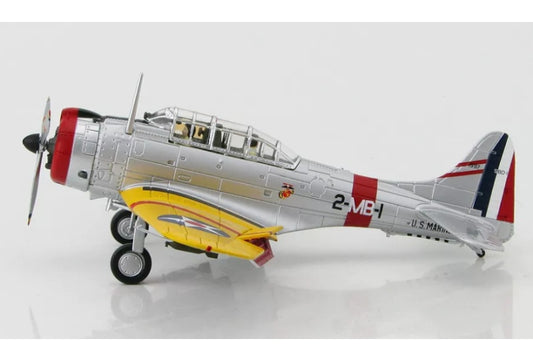 Hobby Master Douglas SBD-1 BuNo 1597, Squadron Commander of VMB-2, US Marine, San Diego, 1940 1:72 Aircraft Pre-built Model