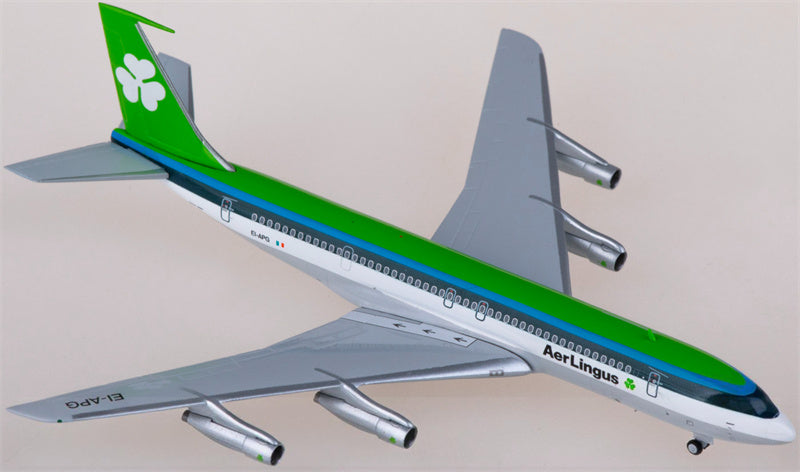 JC Wings Aer Lingus Boeing 707-300C EI-APG With Sticker 1:400 Diecast Model view 1