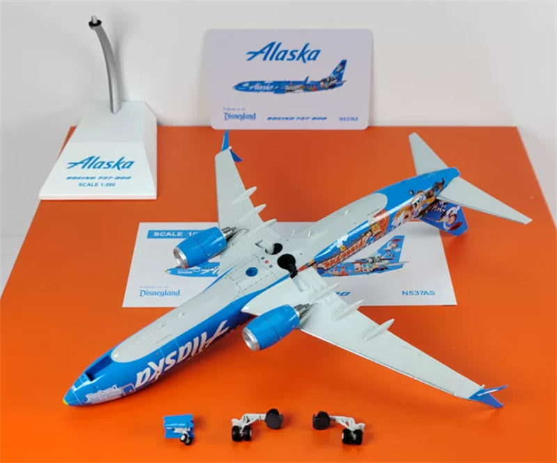 JC Wings 1:200 Alaska Airlines B737-800 N537AS DIECAST Model