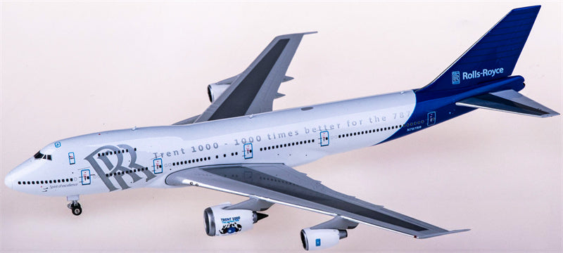 Phoenix Rolls Royce Boeing 747-200 N787RR 1:400 Diecast Model view 2