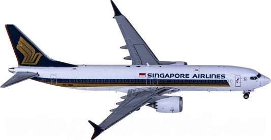 JC Wings Singapore Airlines Boeing 737 MAX 8 9V-MBN 1:400 Diecast Model view 1
