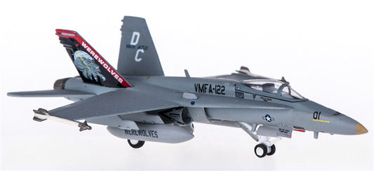 Hogan McDonnell Douglas F/A-18C Hornet VMFA-122 DC01 1:200 Airplane Pre-built  Airliner Model Display