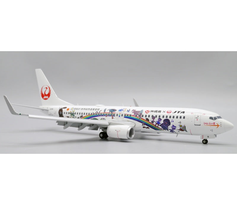 JC Wings 1:200 Japan TransOcean Air B737-800 JA11RK Flaps down DIECAST Model