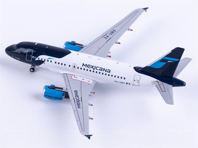 NG Models Mexicana Airbus A318 XA-UBS 1:400 Diecast Model view 4