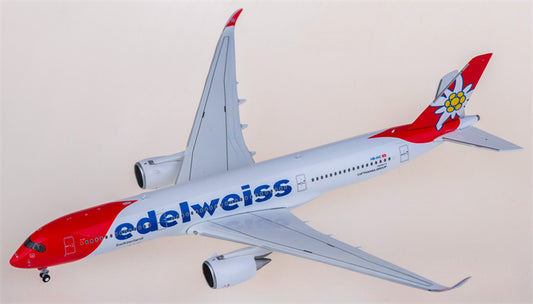 Geminijets Edelweiss Air for Airbus A350-900 HB-IHC 1:400 Airplane Pre-built Airliner Model Display