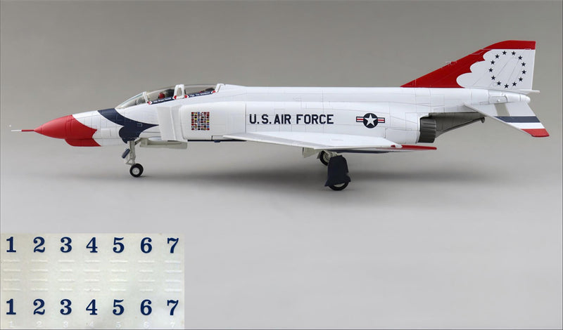 HOBBY MASTER USAF F-4E Thunderbirds 1:72 Model 1973/74 season Water sticker version