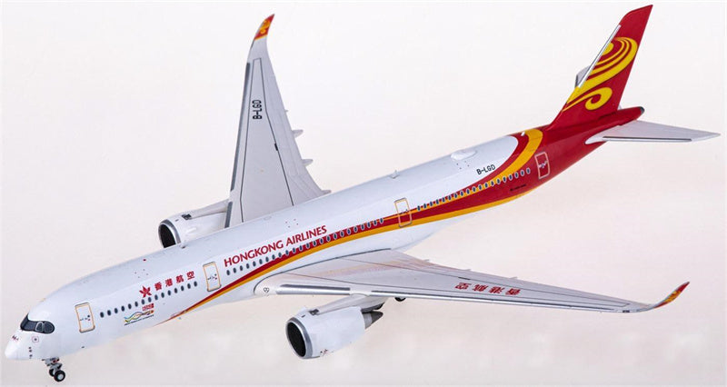 JC Wings Hong Kong Airlines Airbus A350-900XWB B-LGD 1:400 Airplan Diecast Model view 1