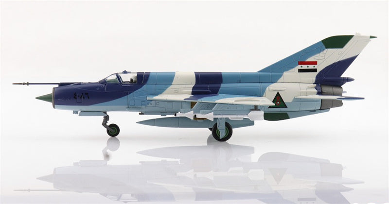 HOBBY MASTER MIG21bis Iraqi AF Sea Camouflage 9th Sqn. Jalibah Sept 1986 1:72 Aircraft Pre-built Model