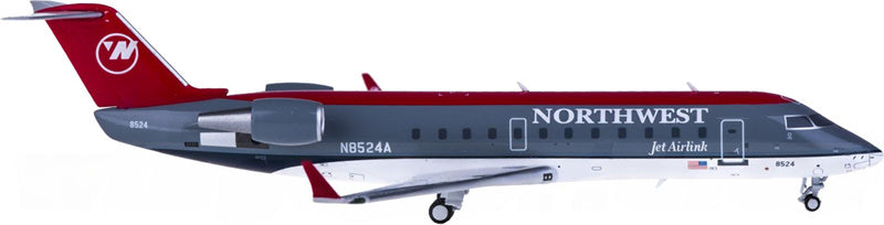 NG Models Northwest Airlines Bombardier CRJ200 N8524A 1:200 diecast model display