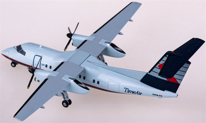 JC Wings Time Air for Bombardier for Dash 8-Q100 C-GTAI 1:200 Airplane Pre-built Airliner Model Display
