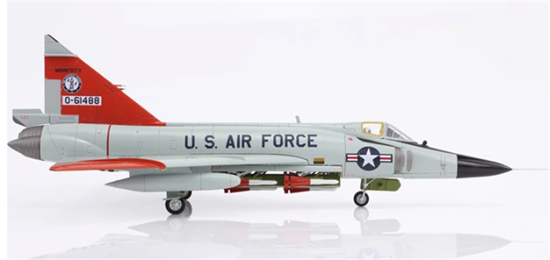 HOBBY MASTER F-102A Delta Dagger 56-1488 179 FIS Minnesota ANG 1966 (case XX wing) 1/72 Aircraft Pre-built Model